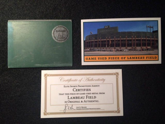 Own an Actual Piece of Lambeau Field Stadium Wall- Vintage Green Bay Packers- Game Used. Best Green Bay Packers Football Gift ever!