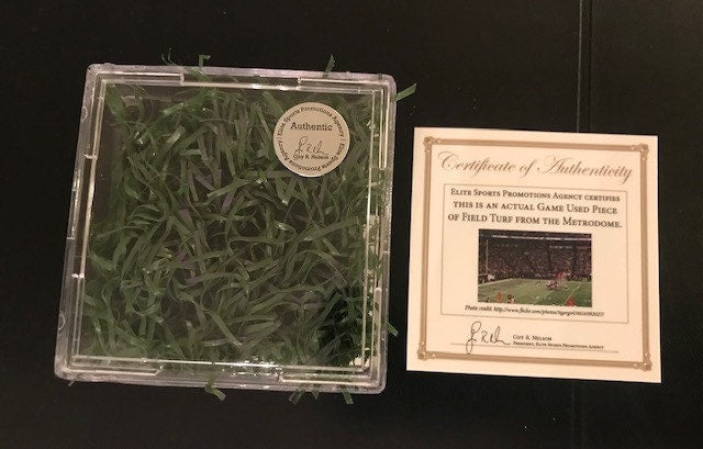 Minnesota Vikings Game Used Field Turf from Metrodome... Best Minnesota Vikings Football Gift Ever!