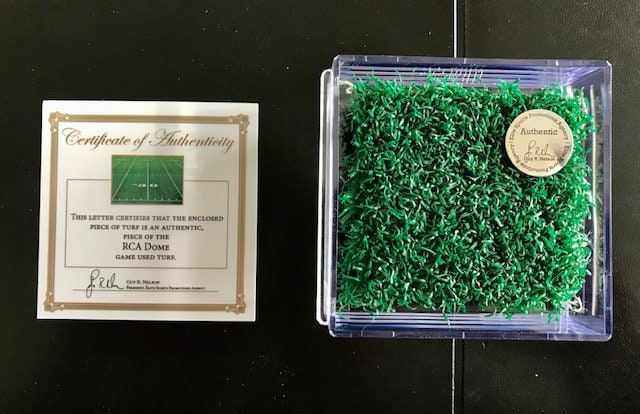 Indianapolis Colts Game Used Turf RCA Dome- Peyton Manning Rookie Season- NFL Best Indianapolis Colts Football Gift Ever!