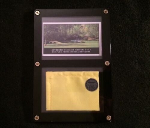 The Masters Flag Display- Own a Piece of Official Masters Golf Flag from Augusta Golf Club!