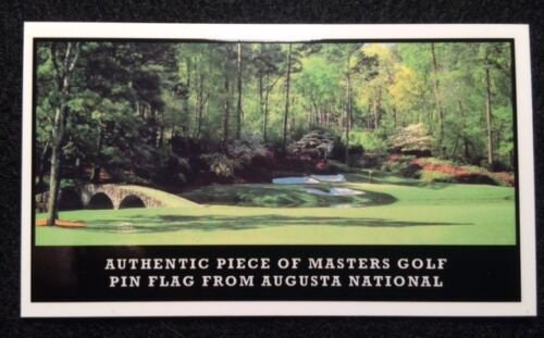 The Masters Flag Display- Own a Piece of Official Masters Golf Flag from Augusta Golf Club!