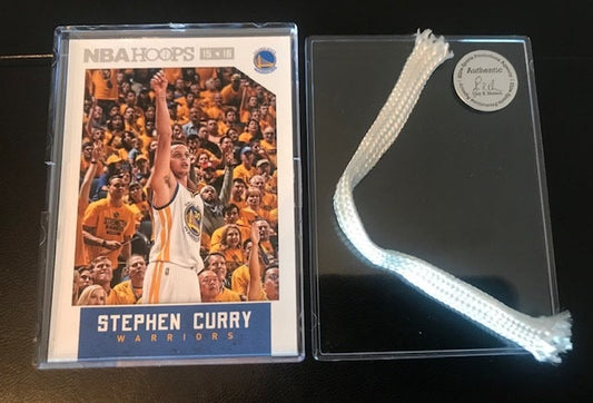 Stephen Curry Game Used Net Piece! Golden State Warriors: Actual piece of net from NBA Game- Awesome Steph Curry Memorabilia