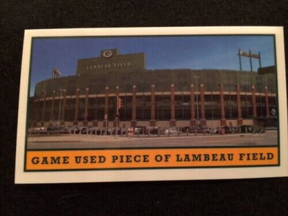 Aaron Rodgers Game Used piece of Lambeau Field- Actual Piece of Vintage Stadium Wall!